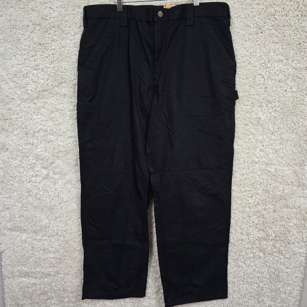Carhartt Canvas Work Dungaree Men 38x30 Black‎ Original Fit Gorpcore Workwear